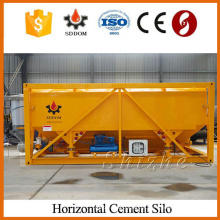 Horizontal cement silo